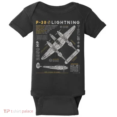 Fighter Aircraft Baby Bodysuit