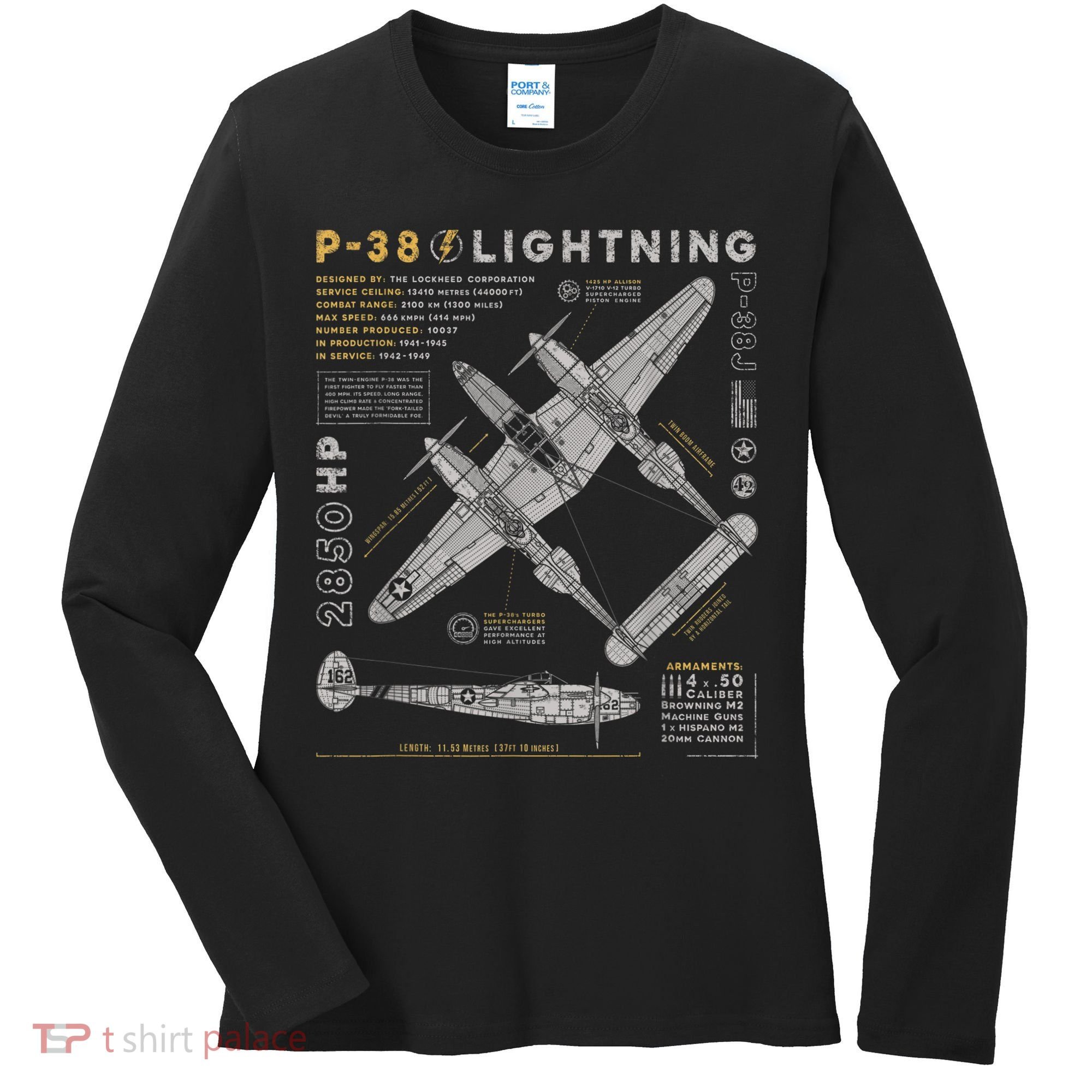 Fighter Aircraft Women's Long Sleeve Shirt