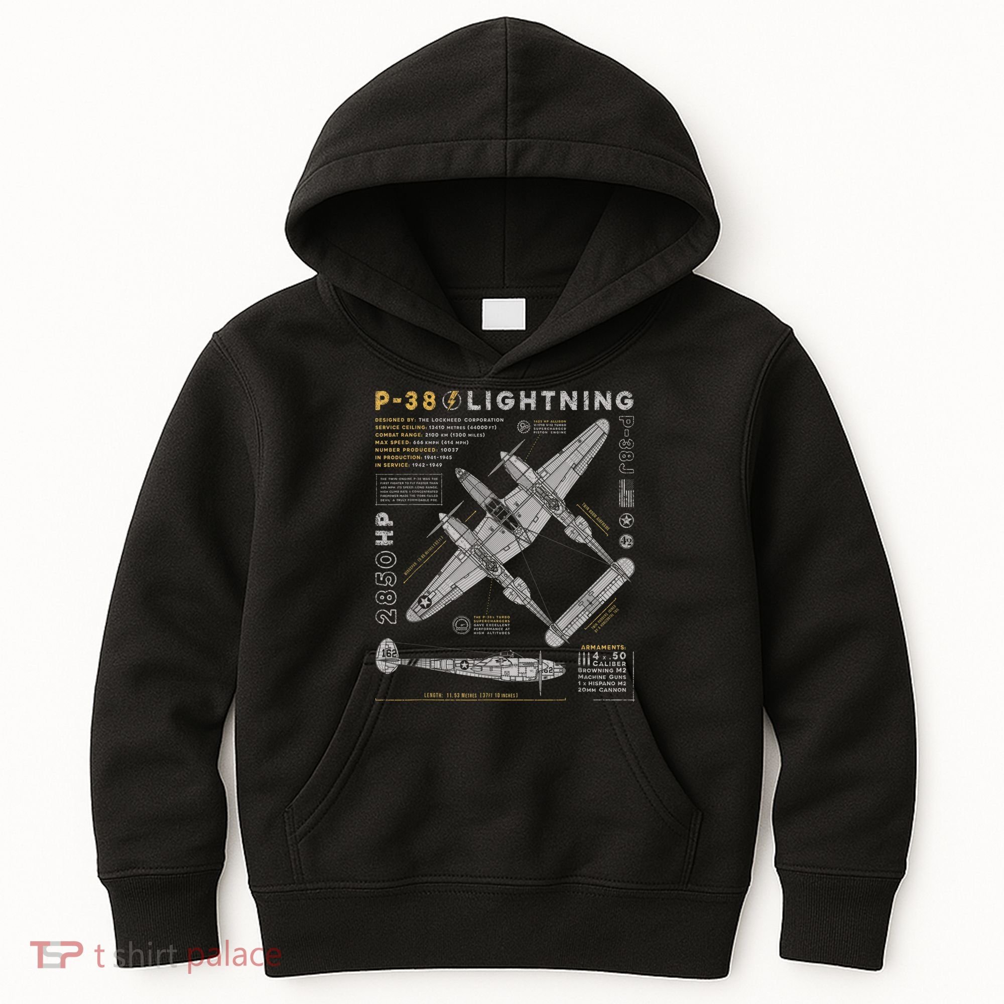 Fighter Aircraft Kids Hoodie