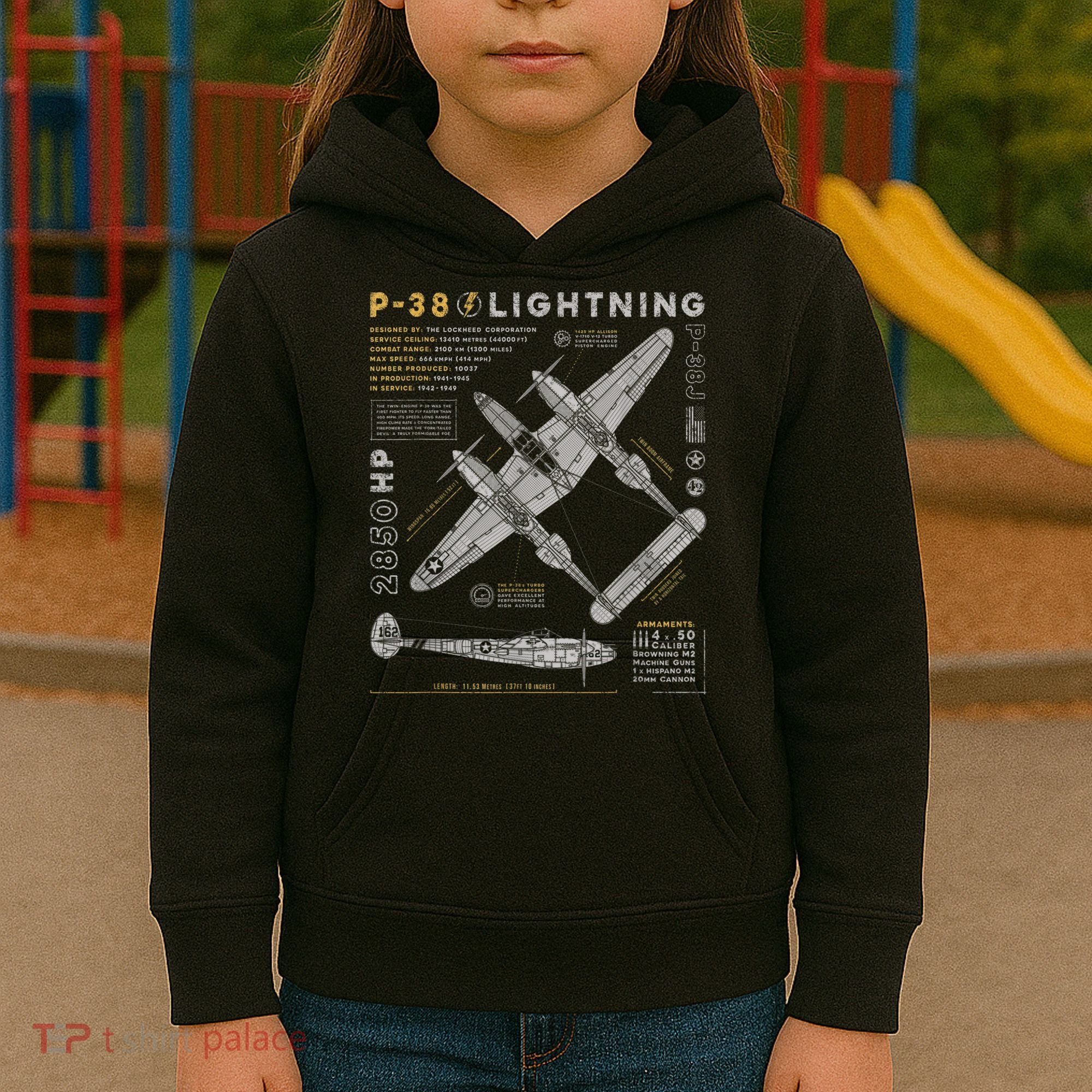 Fighter Aircraft Kids Hoodie