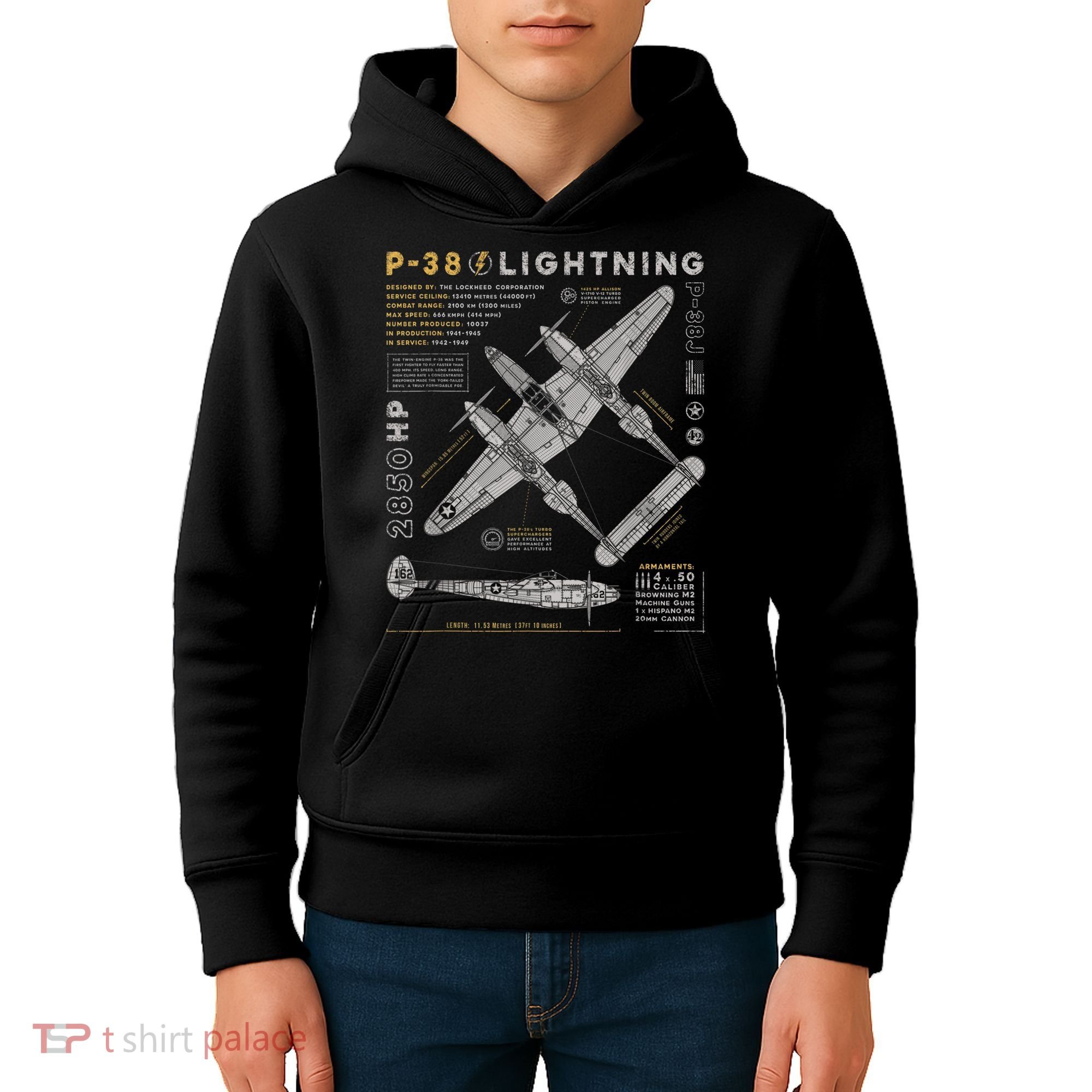 Fighter Aircraft Kids Hoodie