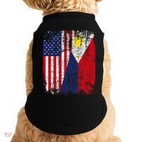 Filipino American Flag Usa Philippines Flag Doggie Tank thumb 0