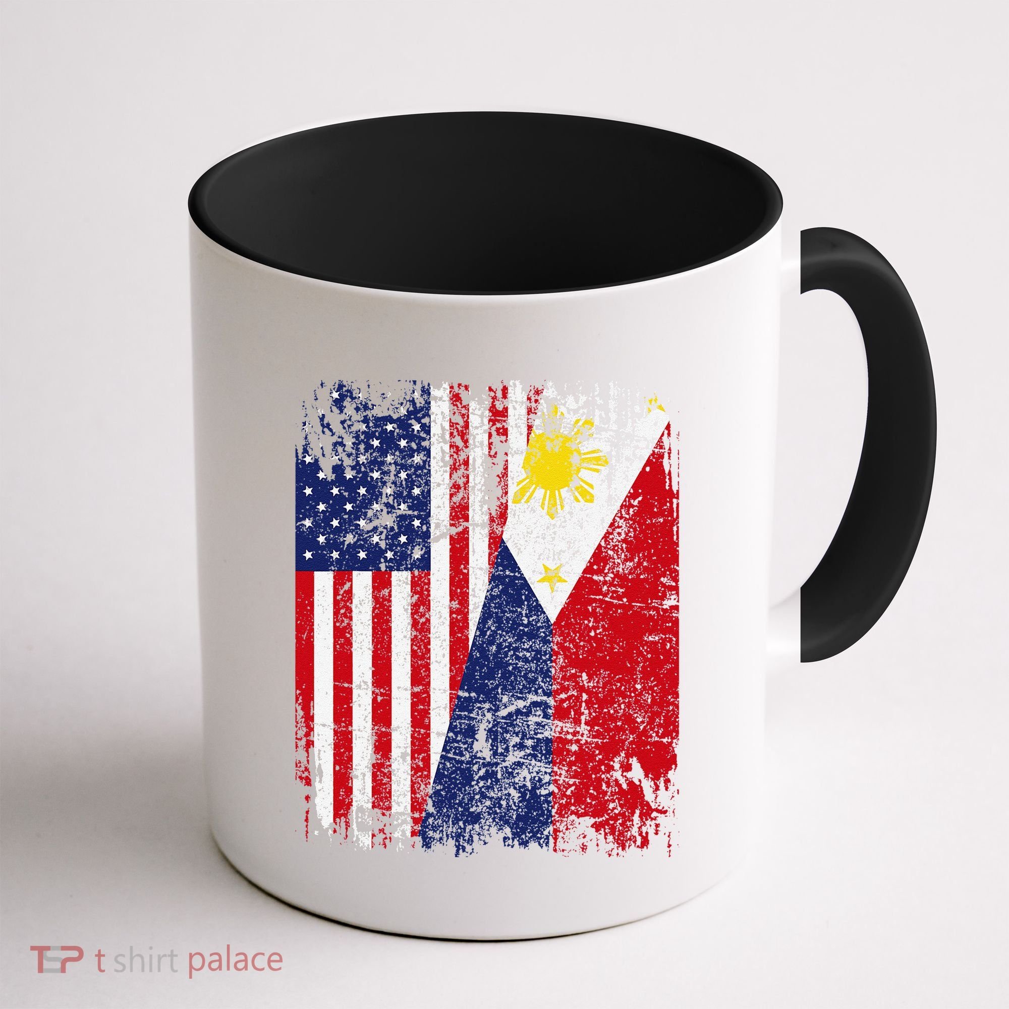 Filipino American Flag Usa Philippines Flag Coffee Mug