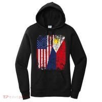 Filipino American Flag Usa Philippines Flag Women's Hoodie thumb 0