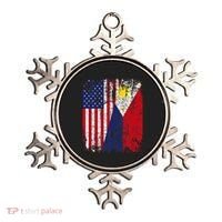 Filipino American Flag Usa Philippines Flag Ornament thumb 0