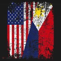 Filipino American Flag Usa Philippines Flag Baby Bodysuit thumb 2