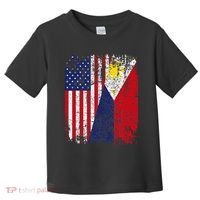 Filipino American Flag Usa Philippines Flag Toddler T-Shirt thumb 0