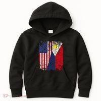 Filipino American Flag Usa Philippines Flag Kids Hoodie thumb 0