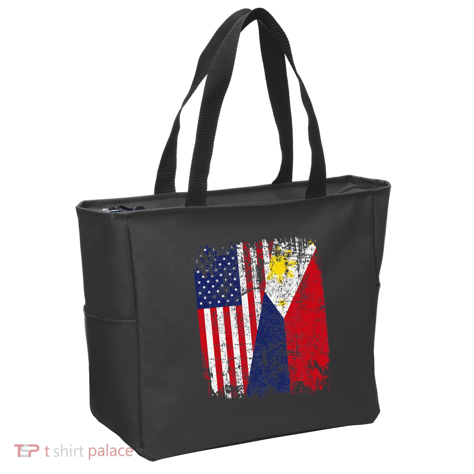 Filipino American Flag Usa Philippines Flag Tote Bag