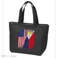 Filipino American Flag Usa Philippines Flag Tote Bag thumb 3