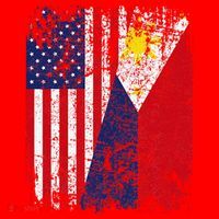 Filipino American Flag Usa Philippines Flag Santa Hat thumb 1