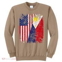 Filipino American Flag Usa Philippines Flag Sweatshirt thumb 0