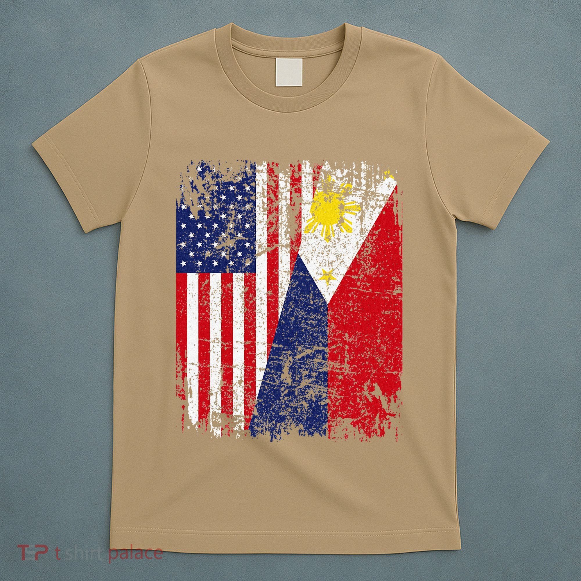 Filipino American Flag Usa Philippines Flag T-Shirt