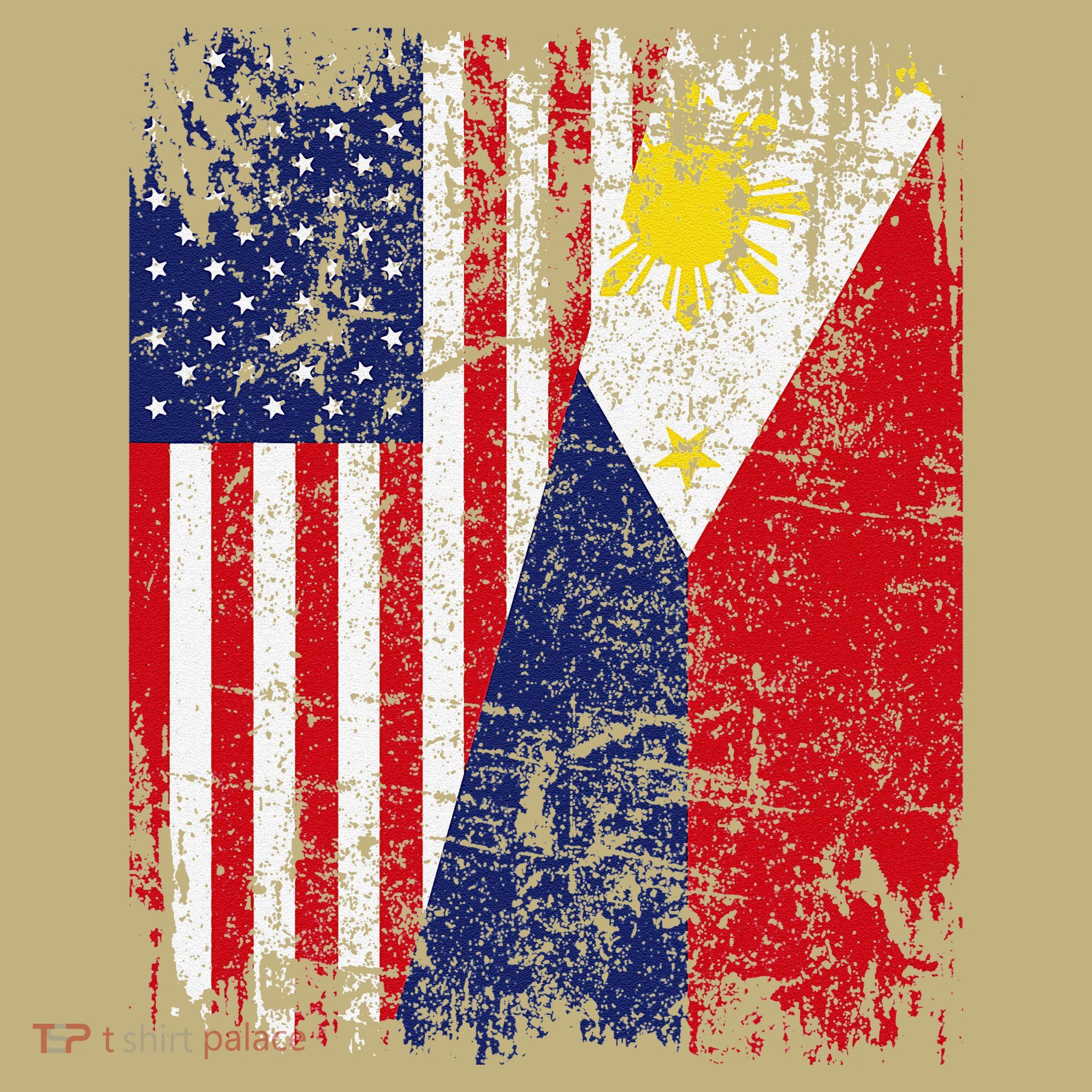 Filipino American Flag Usa Philippines Flag T-Shirt