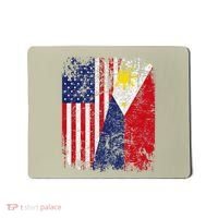 Filipino American Flag Usa Philippines Flag Mousepad thumb 0