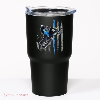 Funny American Flag Snowmobile Snowmobile Riding Gift Tumbler