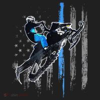 Funny American Flag Snowmobile Snowmobile Riding Gift Tumbler thumb 3
