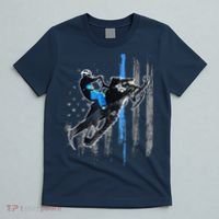 Funny American Flag Snowmobile Snowmobile Riding Gift T-Shirt thumb 5