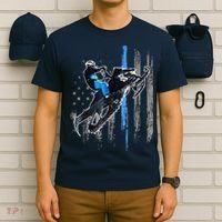 Funny American Flag Snowmobile Snowmobile Riding Gift T-Shirt thumb 6