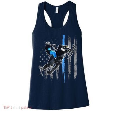 Funny American Flag Snowmobile Snowmobile Riding Gift Women's Tank Top