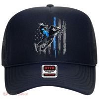 Funny American Flag Snowmobile Snowmobile Riding Gift Hat thumb 0