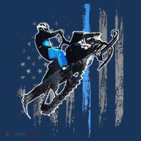 Funny American Flag Snowmobile Snowmobile Riding Gift Hat thumb 2