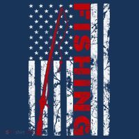 Fishing American Flag Rod USA Patriotic Fisherman Long Sleeve T-Shirt thumb 7