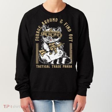 Forage Around & Find Out Tactical Trash Panda Women's Sweatshirt