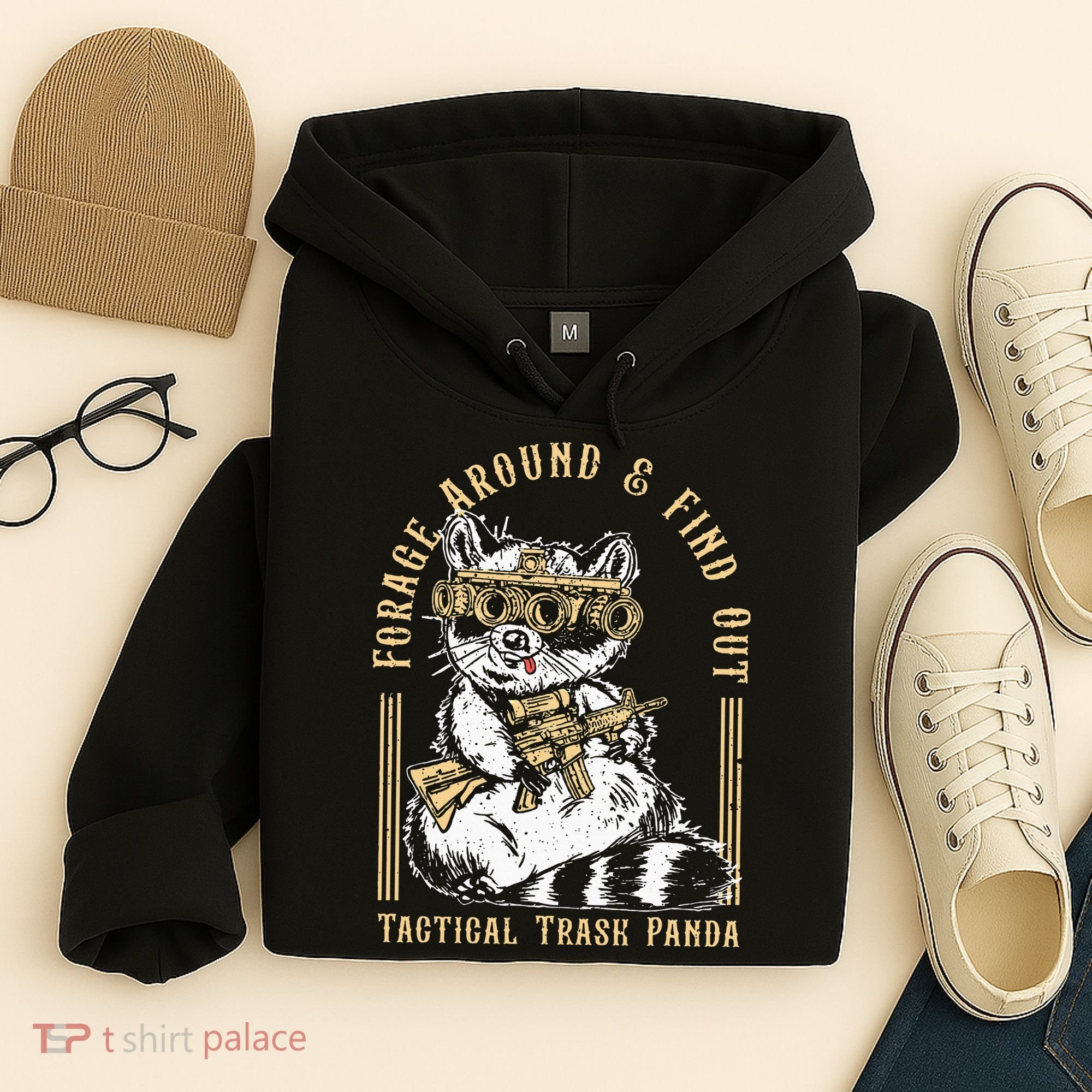 Forage Around & Find Out Tactical Trash Panda Hoodie