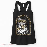 Forage Around & Find Out Tactical Trash Panda Women's Tank Top thumb 0