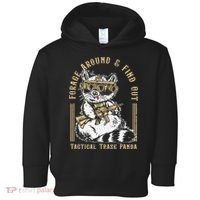 Forage Around & Find Out Tactical Trash Panda Toddler Hoodie thumb 0