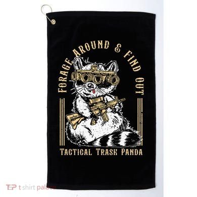 Forage Around & Find Out Tactical Trash Panda Golf Towel