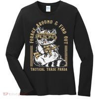 Forage Around & Find Out Tactical Trash Panda Women's Long Sleeve Shirt thumb 0