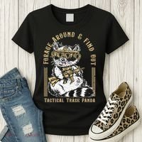 Forage Around & Find Out Tactical Trash Panda Women's T-Shirt thumb 3