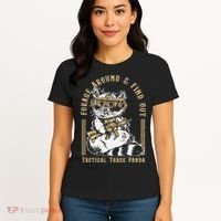 Forage Around & Find Out Tactical Trash Panda Women's T-Shirt thumb 4