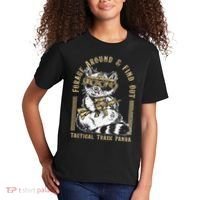 Forage Around & Find Out Tactical Trash Panda Kids T-Shirt thumb 2