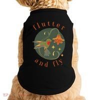 Flutter And Fly Apparel Hummingbird And Flower Doggie Tank thumb 0