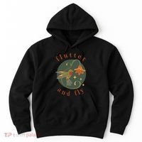 Flutter And Fly Apparel Hummingbird And Flower Hoodie thumb 0