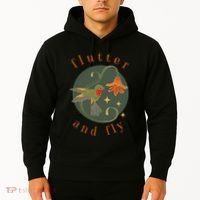 Flutter And Fly Apparel Hummingbird And Flower Hoodie thumb 2