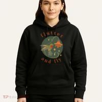 Flutter And Fly Apparel Hummingbird And Flower Hoodie thumb 5