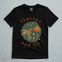 Flutter And Fly Apparel Hummingbird And Flower T-Shirt thumb 5