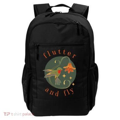 Flutter And Fly Apparel Hummingbird And Flower Backpack