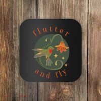 Flutter And Fly Apparel Hummingbird And Flower Coaster thumb 0