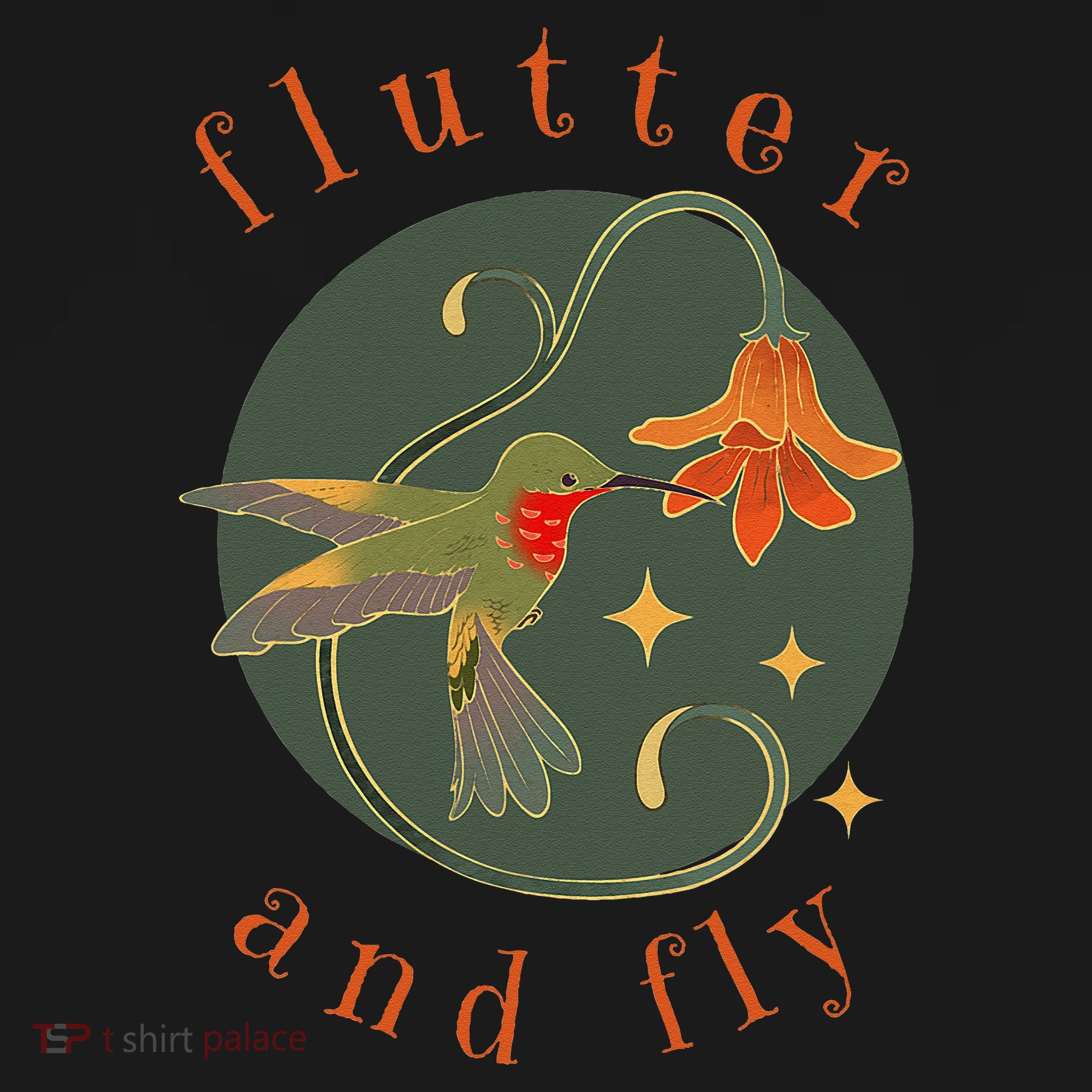 Flutter And Fly Apparel Hummingbird And Flower Pajama Set
