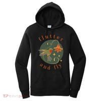 Flutter And Fly Apparel Hummingbird And Flower Women's Hoodie thumb 0
