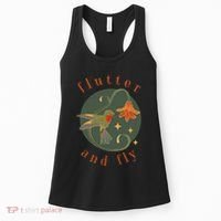 Flutter And Fly Apparel Hummingbird And Flower Women's Tank Top thumb 0