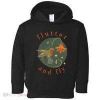 Flutter And Fly Apparel Hummingbird And Flower Toddler Hoodie thumb 0