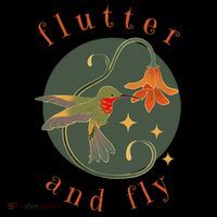Flutter And Fly Apparel Hummingbird And Flower Toddler Hoodie thumb 2