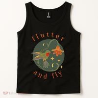 Flutter And Fly Apparel Hummingbird And Flower Tank Top thumb 2
