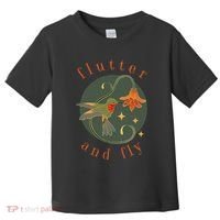 Flutter And Fly Apparel Hummingbird And Flower Toddler T-Shirt thumb 0